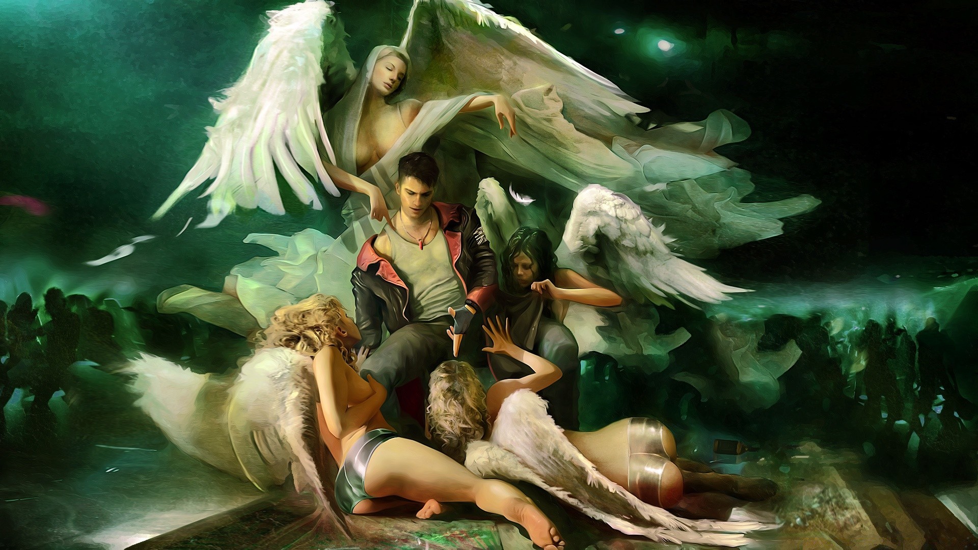 devil may cry adulto mujer usar pintura grupo solo arte