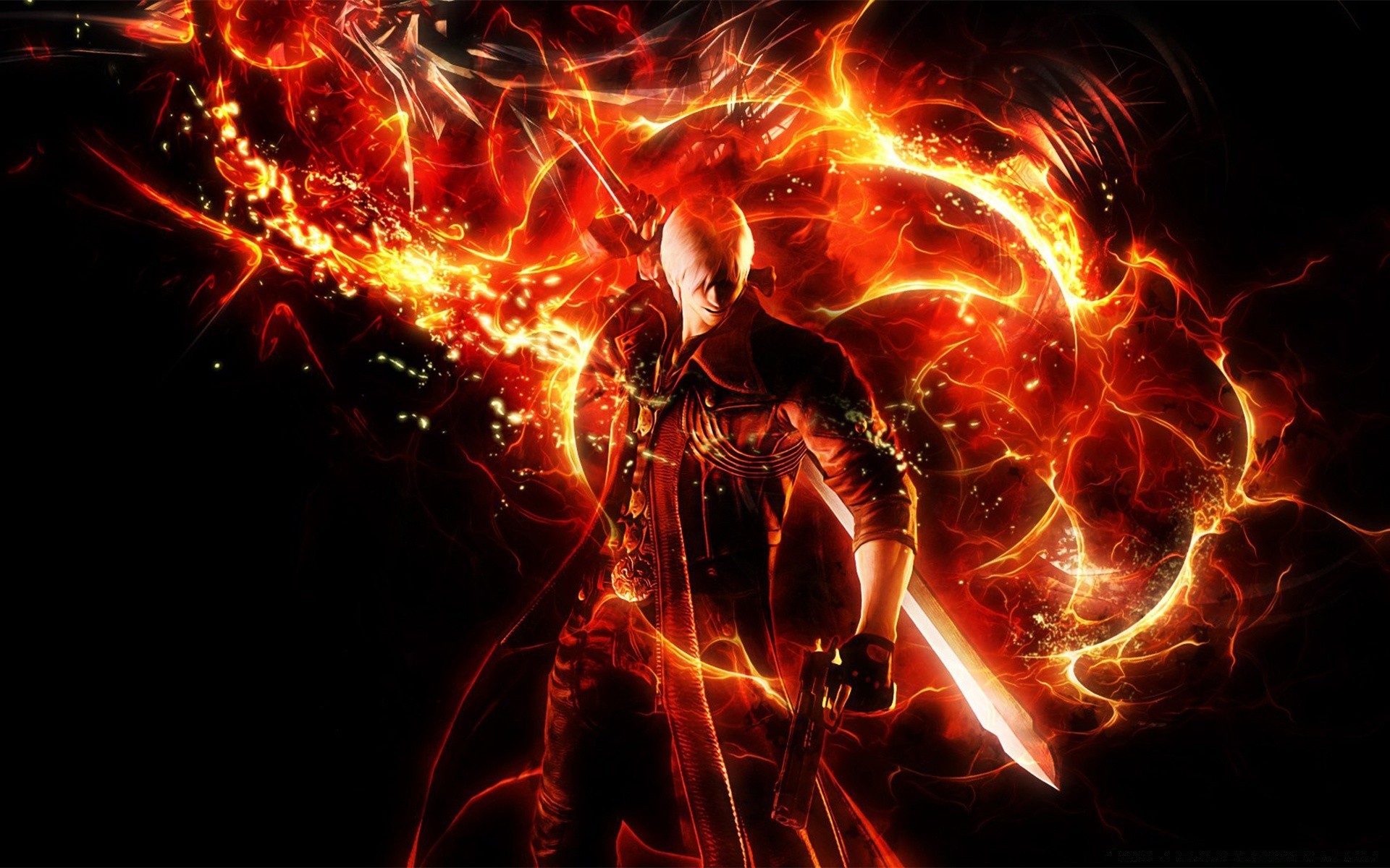 devil may cry flamme chaud résumé fumée énergie chaleur élément lumière luminescence inflammable papier peint conception fond danger feu de joie brûlé mouvement blaze explosion fractale