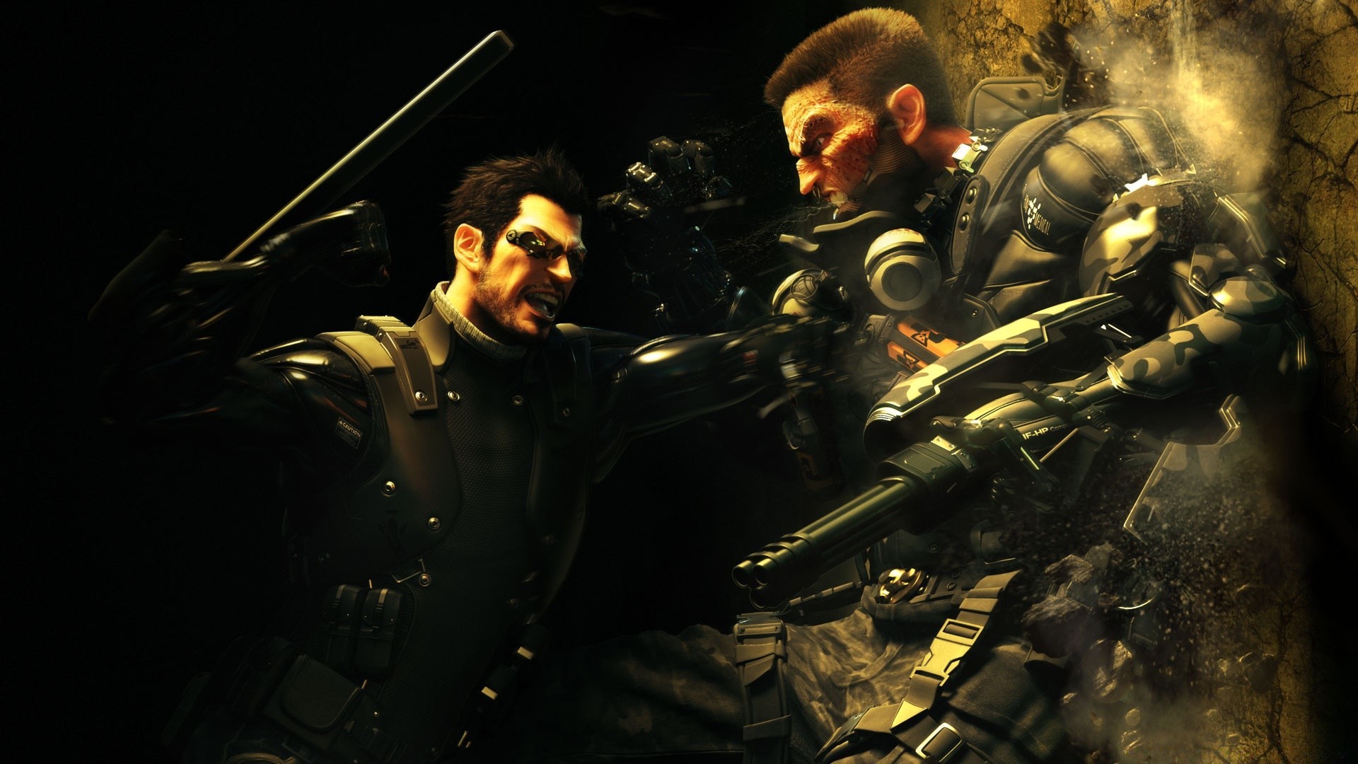 deus ex militar guerra soldado adulto ejército música uniforme arma solo batalla desgaste hombre combate grupo equipo rendimiento pistola