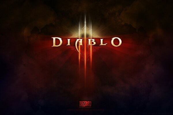 Diablo қараңғы фонда өрт порталы