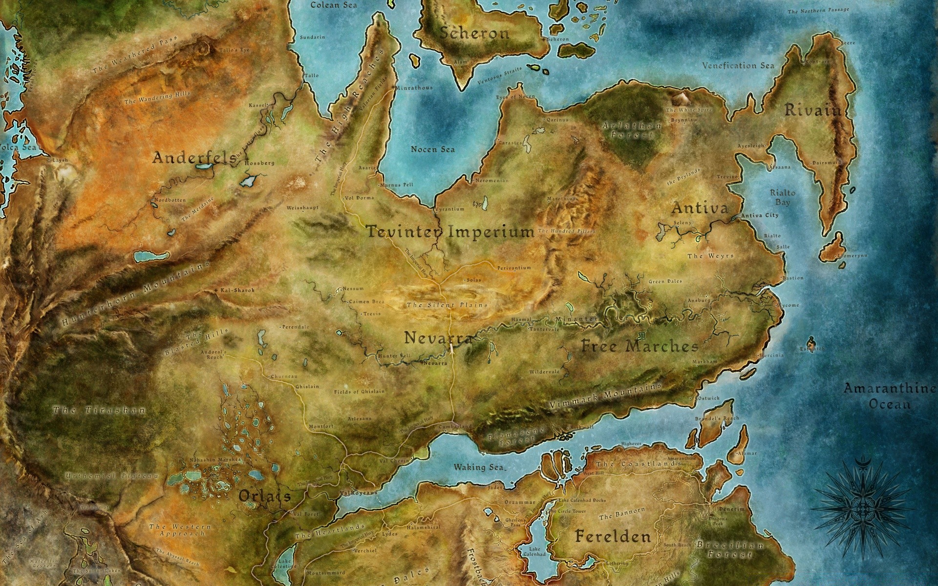 dragon age mapa papieru malarstwo płótno artystyczne stare geografia ilustracja ścienna zardzewiały kulisty charakter pulpit