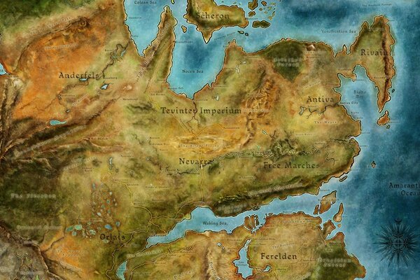 Mapa del juego Dragon age