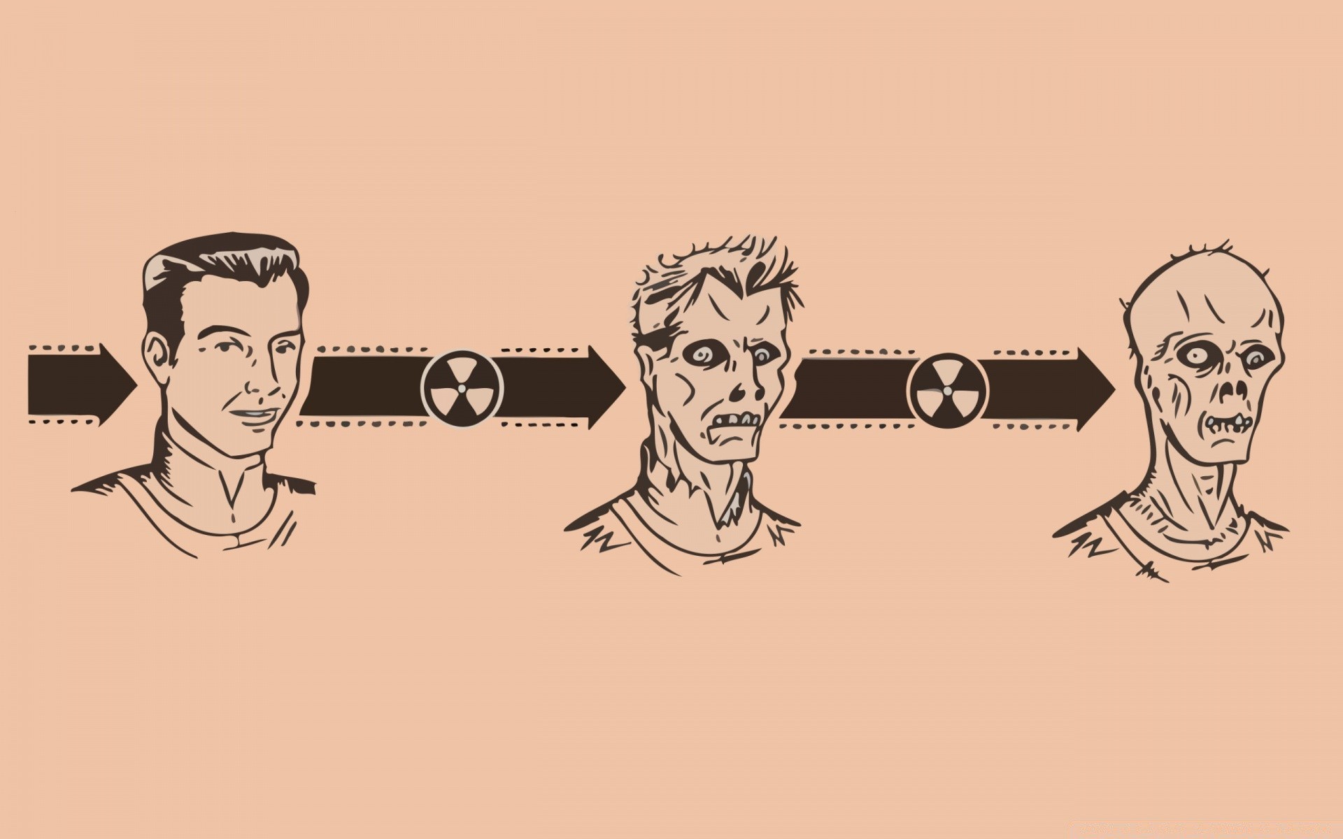 fallout illustration retro vector design