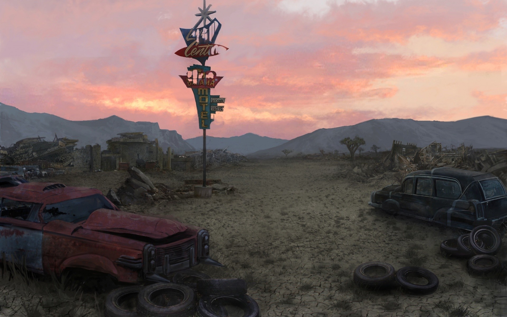 fallout travel landscape desert outdoors