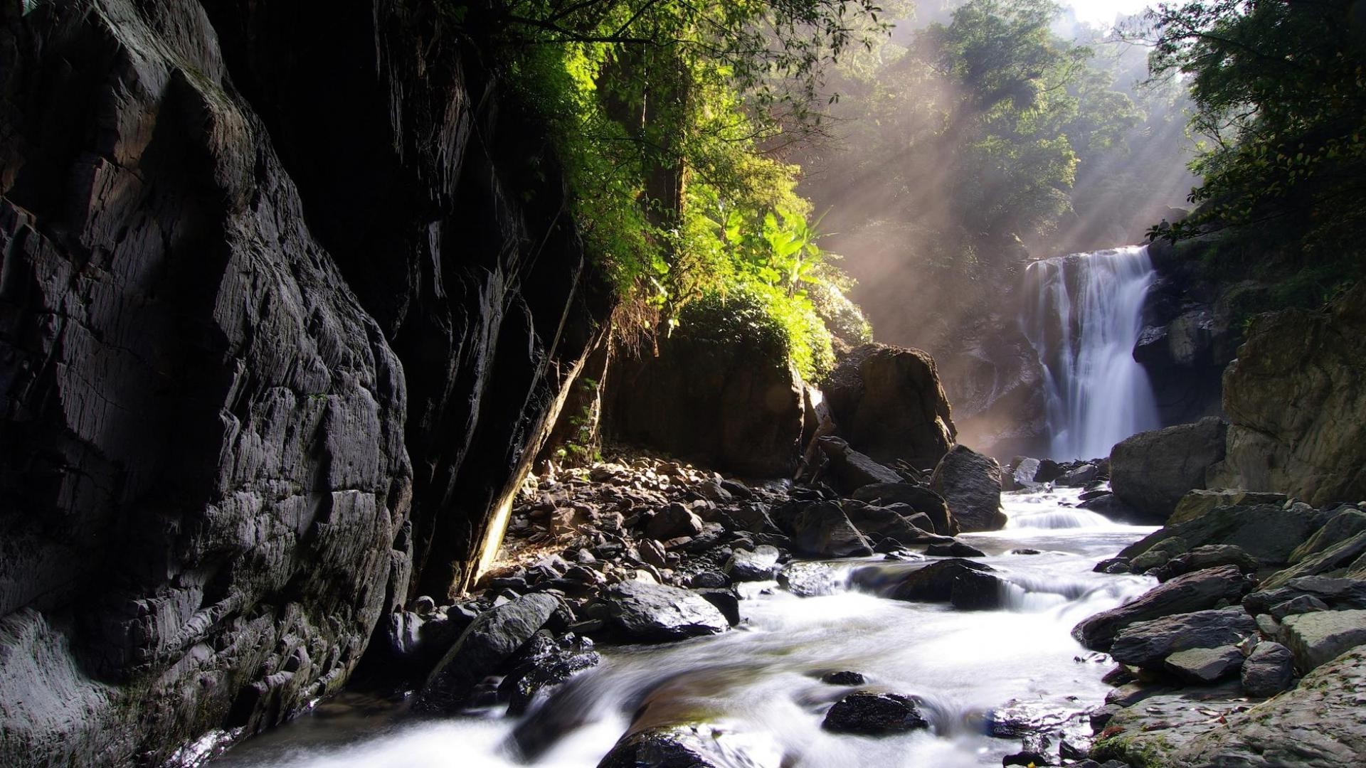 waterfalls waterfall water river stream rock landscape travel nature outdoors motion wood mountain cascade tree wet fall environment scenic flow