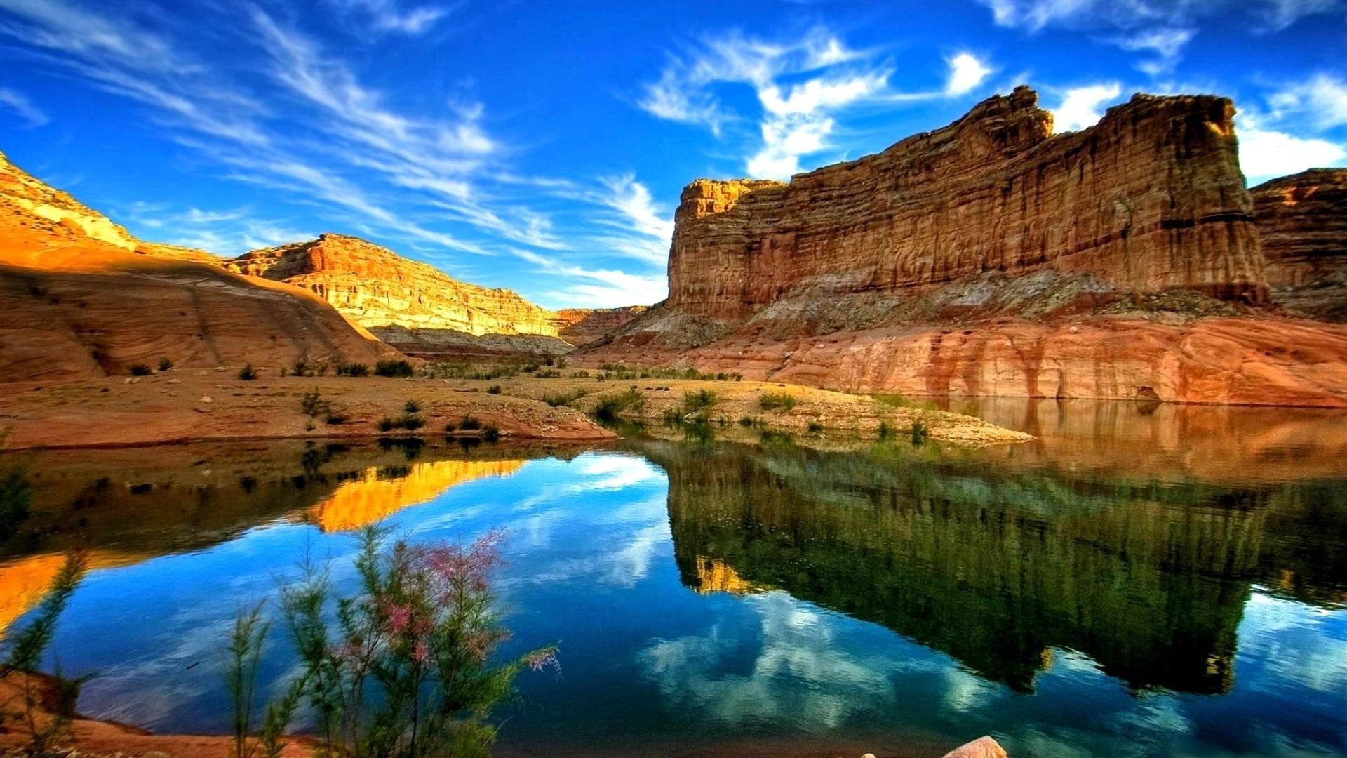 canyon viaggi paesaggio scenico acqua all aperto cielo natura roccia arenaria riflessione canyon geologia turismo deserto montagne tramonto fiume a distanza paesaggi