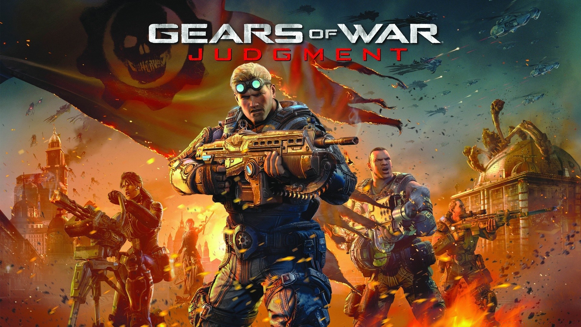 gears of war mann illustration malerei kunst gruppe erwachsener