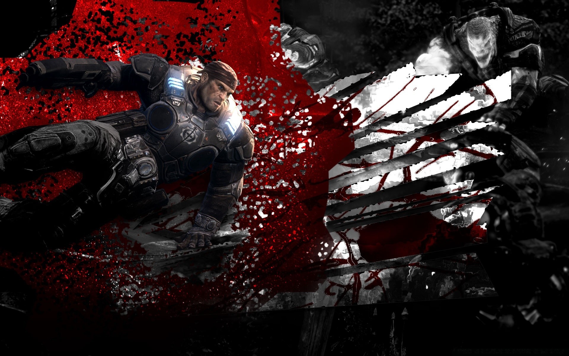 gears of war түтін ересек бір адам жалын қараңғы