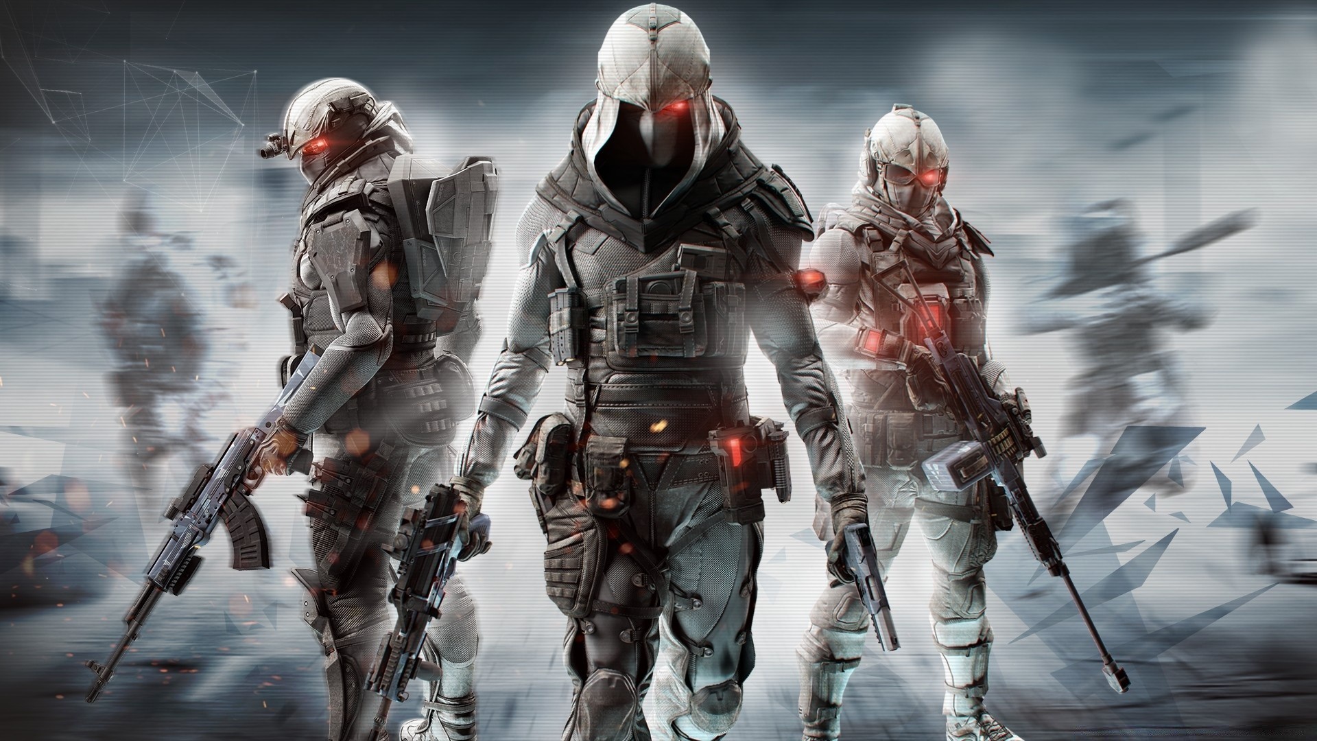 ghost recon guerra invierno nieve armas casco militar hombre batalla ejército