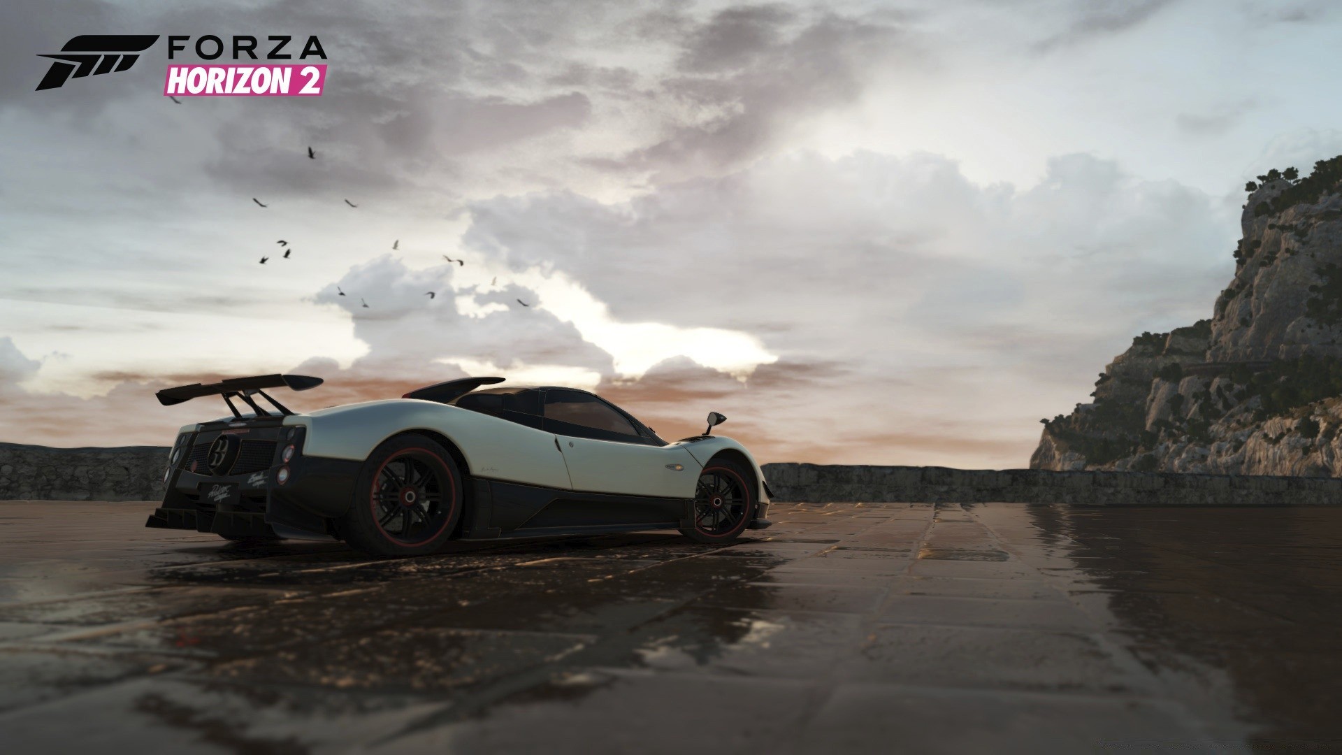 forza motorsport sunset vehicle outdoors water travel dusk beach sky car action