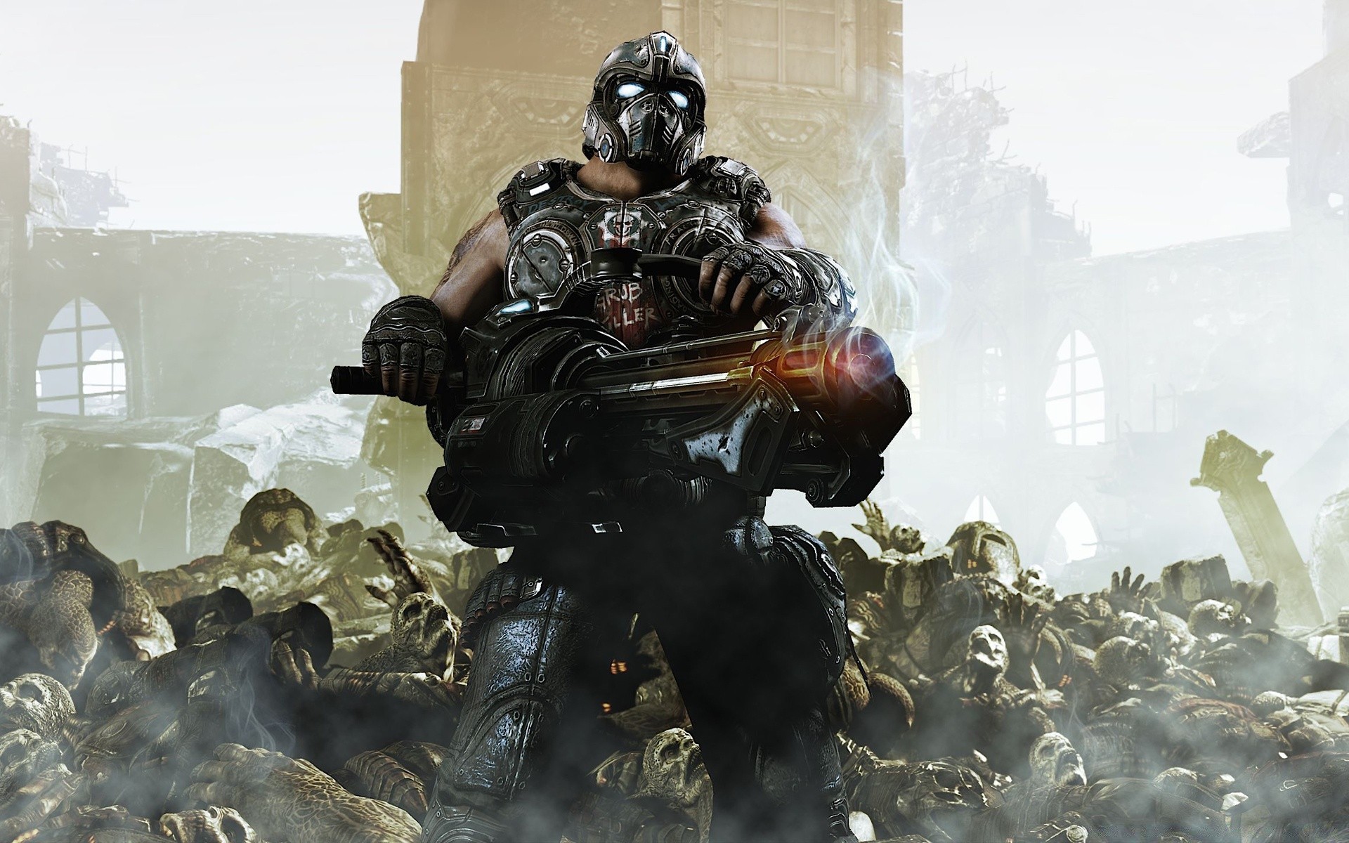 gears of war ересек адам өзара әрекеттесу шайқас бір топ кию қыс екі әрекет қар апат соғыс