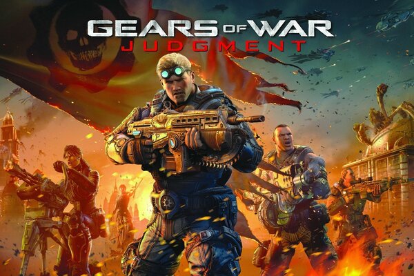 Attack with weapons in gears of war