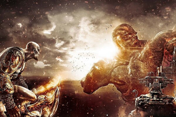 Dios de la guerra. Kratos vs Titán