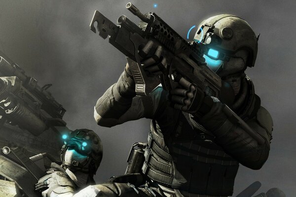 Military soldiers from ghost recon