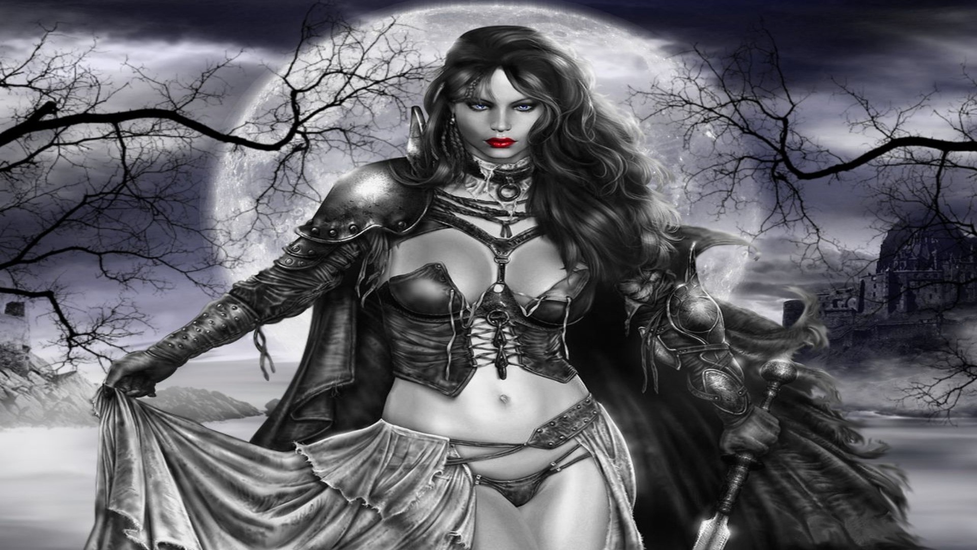 warrior woman art fashion adult portrait