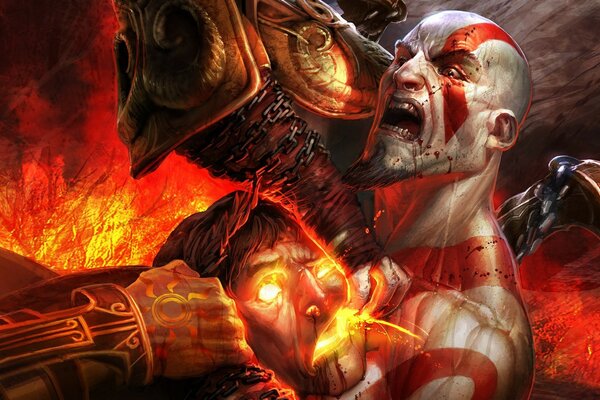 God of war: Ein Charakter in Flammen