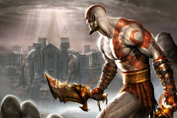 God of war: Personaje con daga