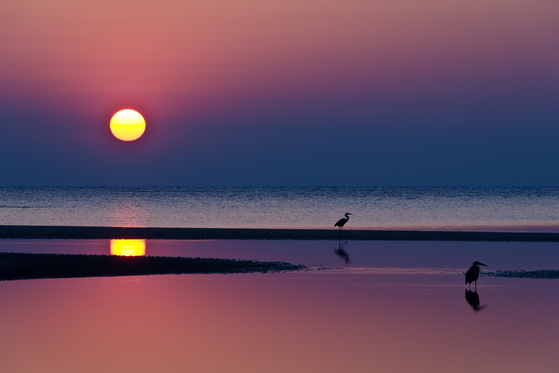 coucher de soleil et aube coucher de soleil eau aube soleil soir crépuscule mer plage océan lac réflexion paysage ciel silhouette lumière paysage