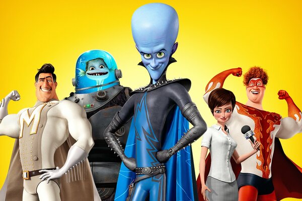 Poster - Megamind: Die Hauptfiguren