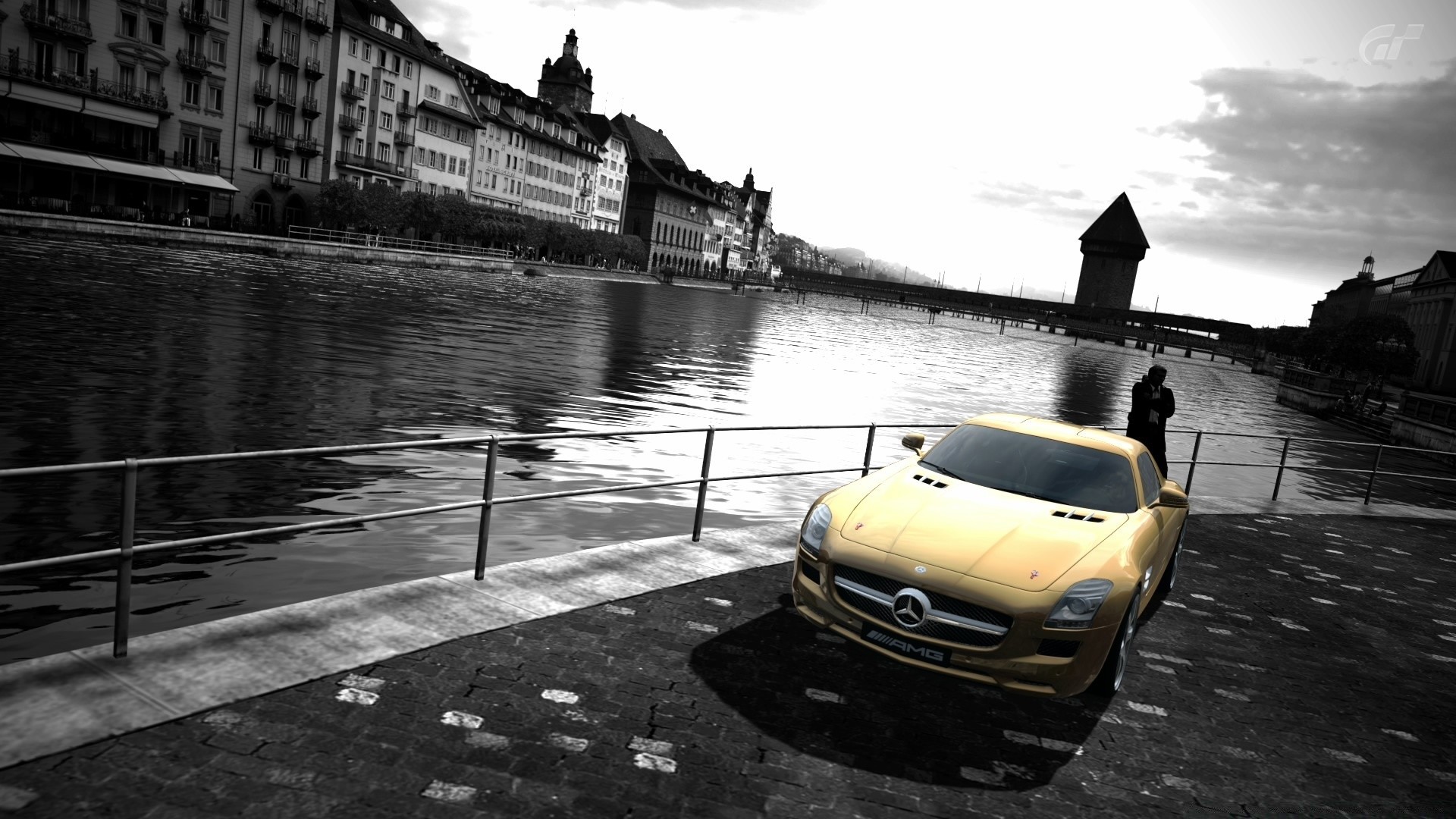 gran turismo vehicle water travel street transportation system city outdoors river architecture reflection