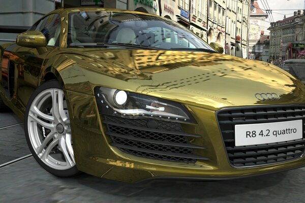 Gran turismo. Golden Audi