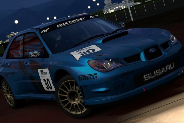 Night Blue Racing Car