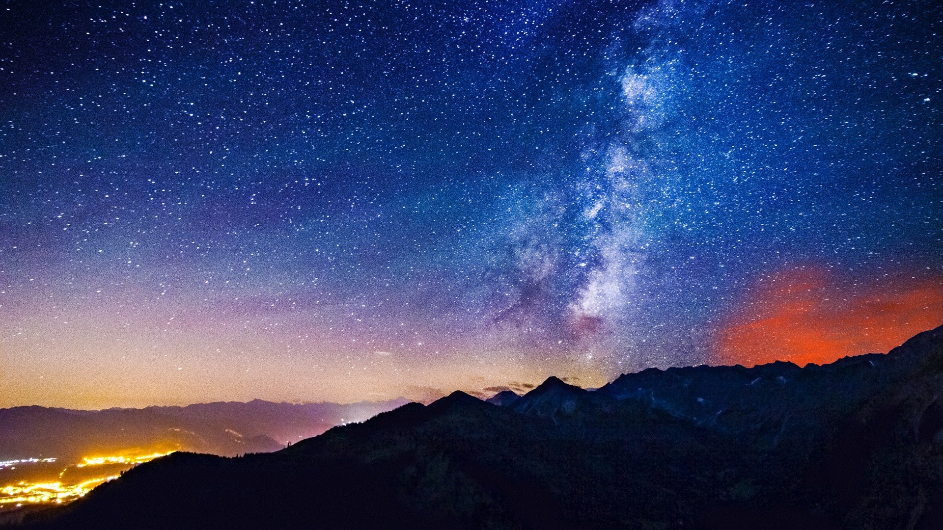 espace ciel astronomie galaxie lune coucher de soleil exploration soleil sombre nature soir aube crépuscule paysage à l extérieur planètes montagnes infini mystère