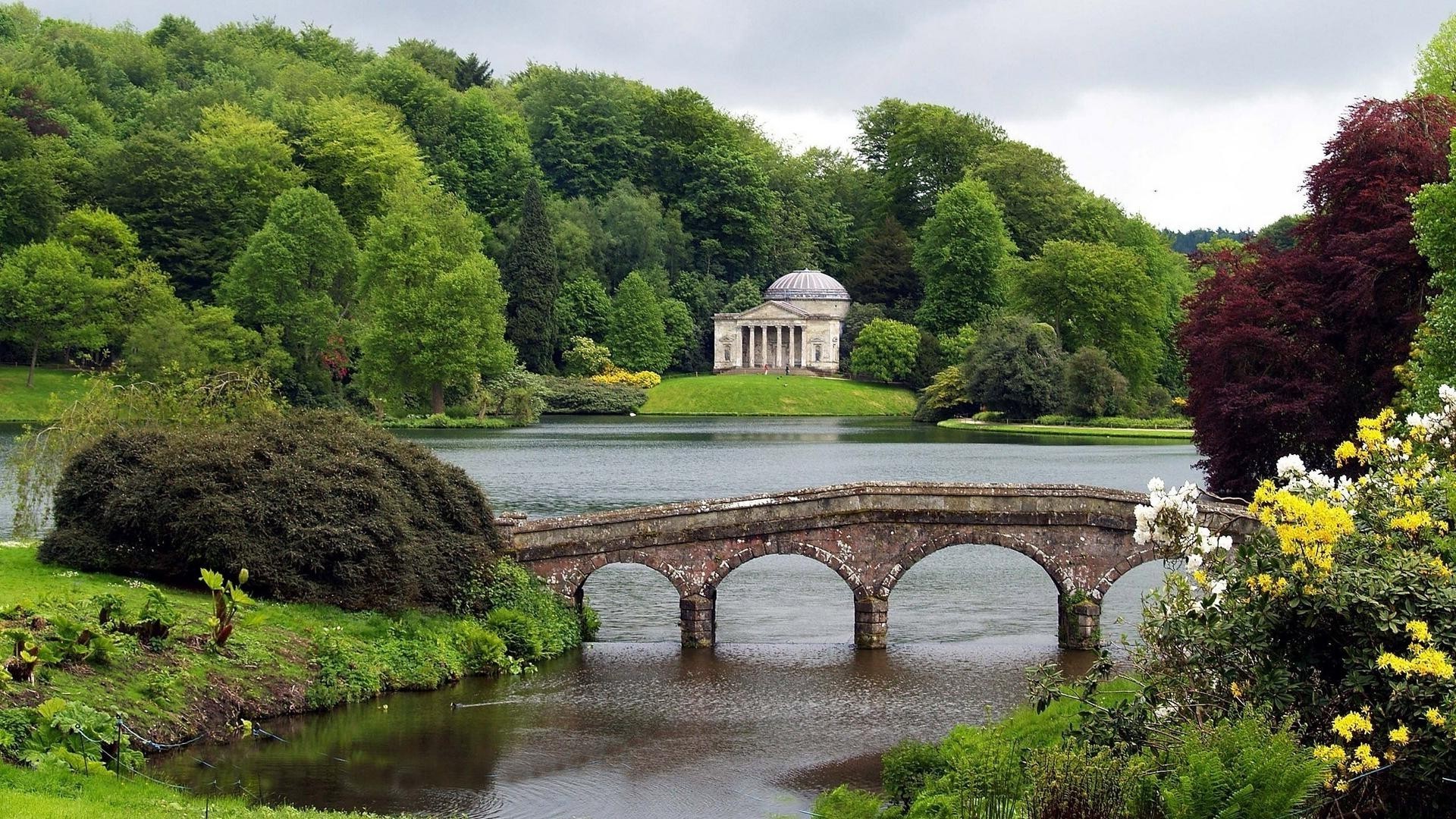 rivers ponds and streams river tree bridge travel water garden architecture park landscape lake outdoors pool grass summer scenic daylight nature