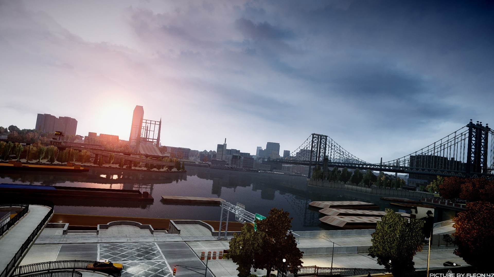 grand theft auto città architettura acqua ponte viaggi fiume cielo città skyline casa tramonto urbano moderno crepuscolo centro città affari sera riflessione ufficio