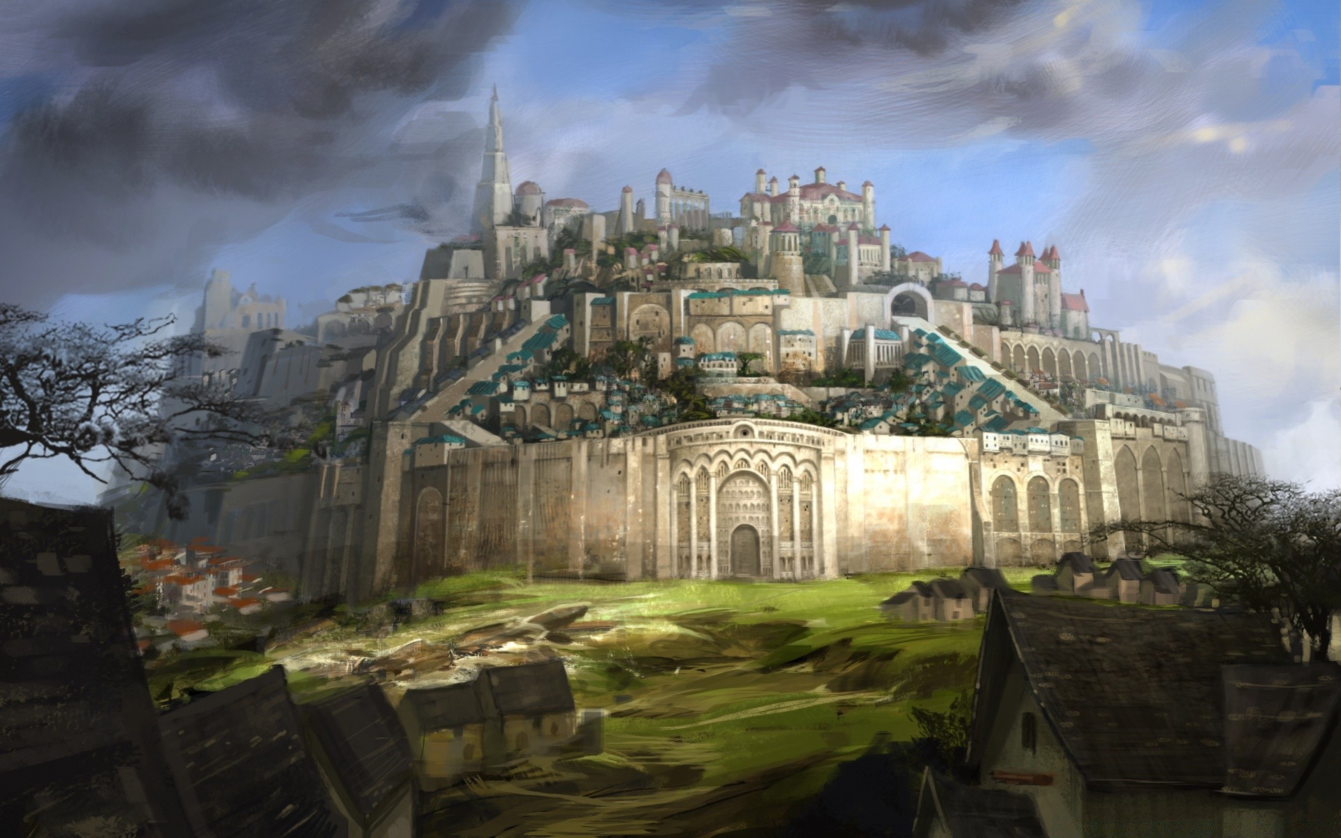 guild wars architecture travel building city old religion outdoors ancient sky art tourism castle temple