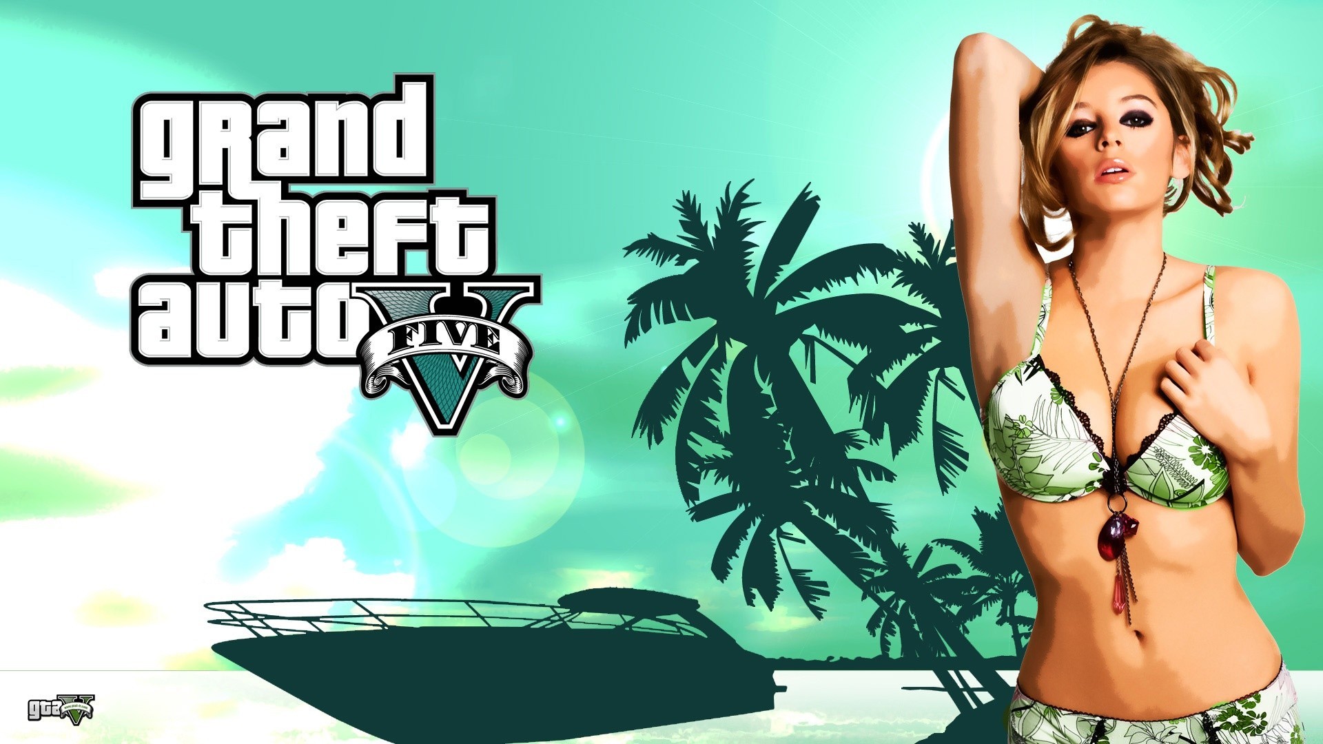 grand theft auto femme été adulte bikini loisirs fille belle unique mode