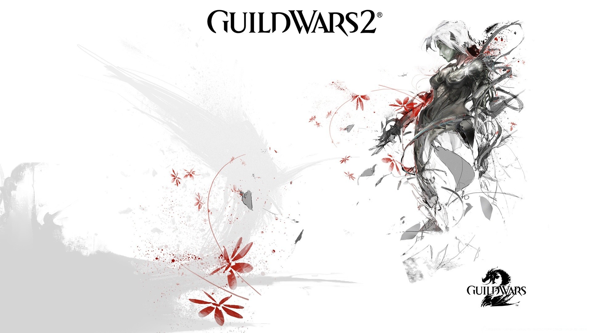 guild wars dirty ink splash illustration nature graphic design design wallpaper artistic messy desktop abstract creativity