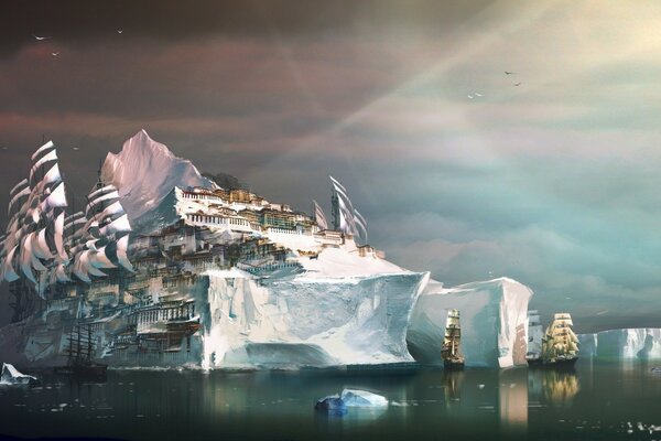 Voyage parmi les icebergs. Guild Wars