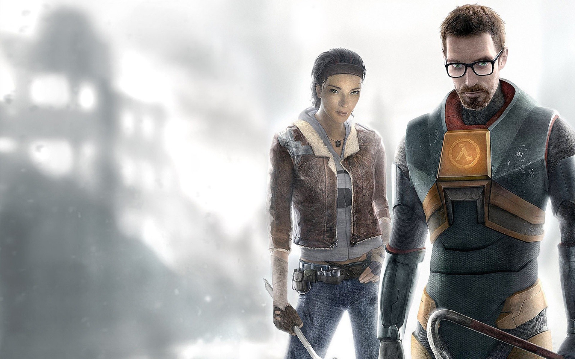 half life mann erwachsener frau porträt tragen winter zwei