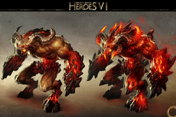 Papel de parede Heroes vi com demônios de fogo