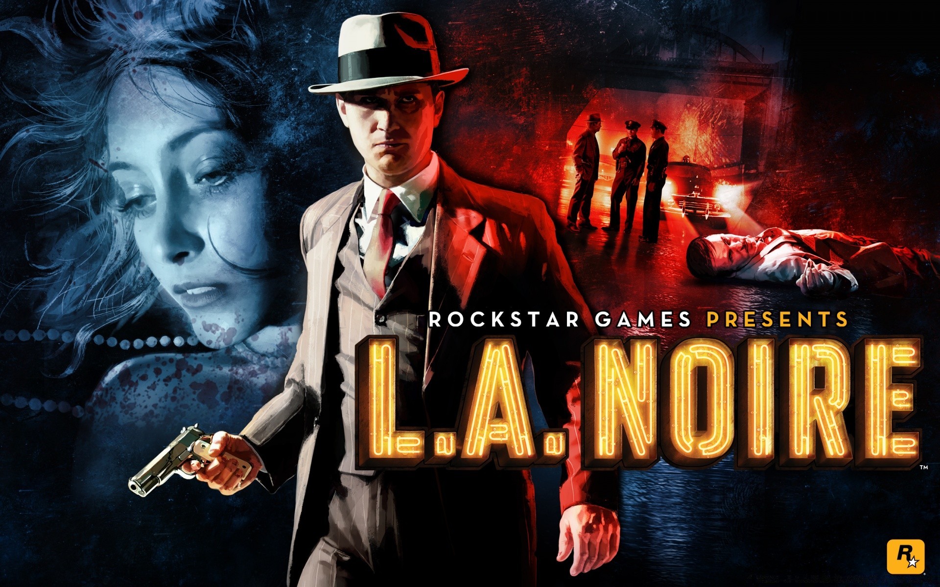 l. a. noire людина дорослий музика небезпека дим