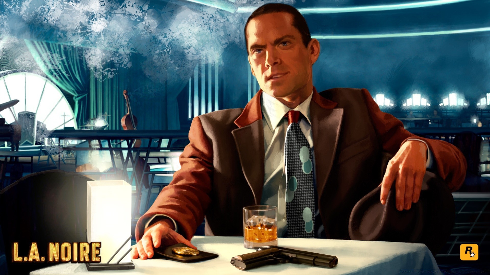 l. a. noire człowiek biznes dorosły kryty technologia pojedynczy komputer restauracja biuro