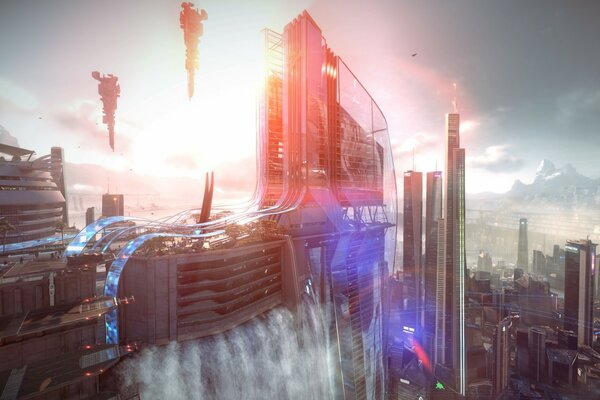 A shot from the game killzone city center