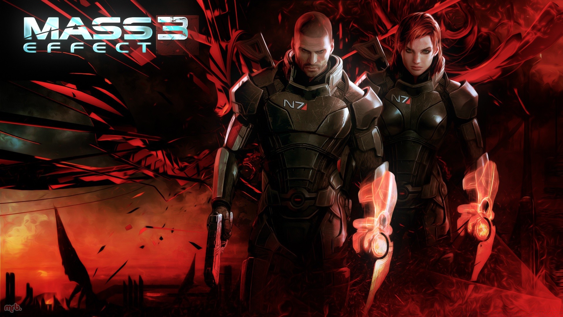 Mass effect черные текстуры