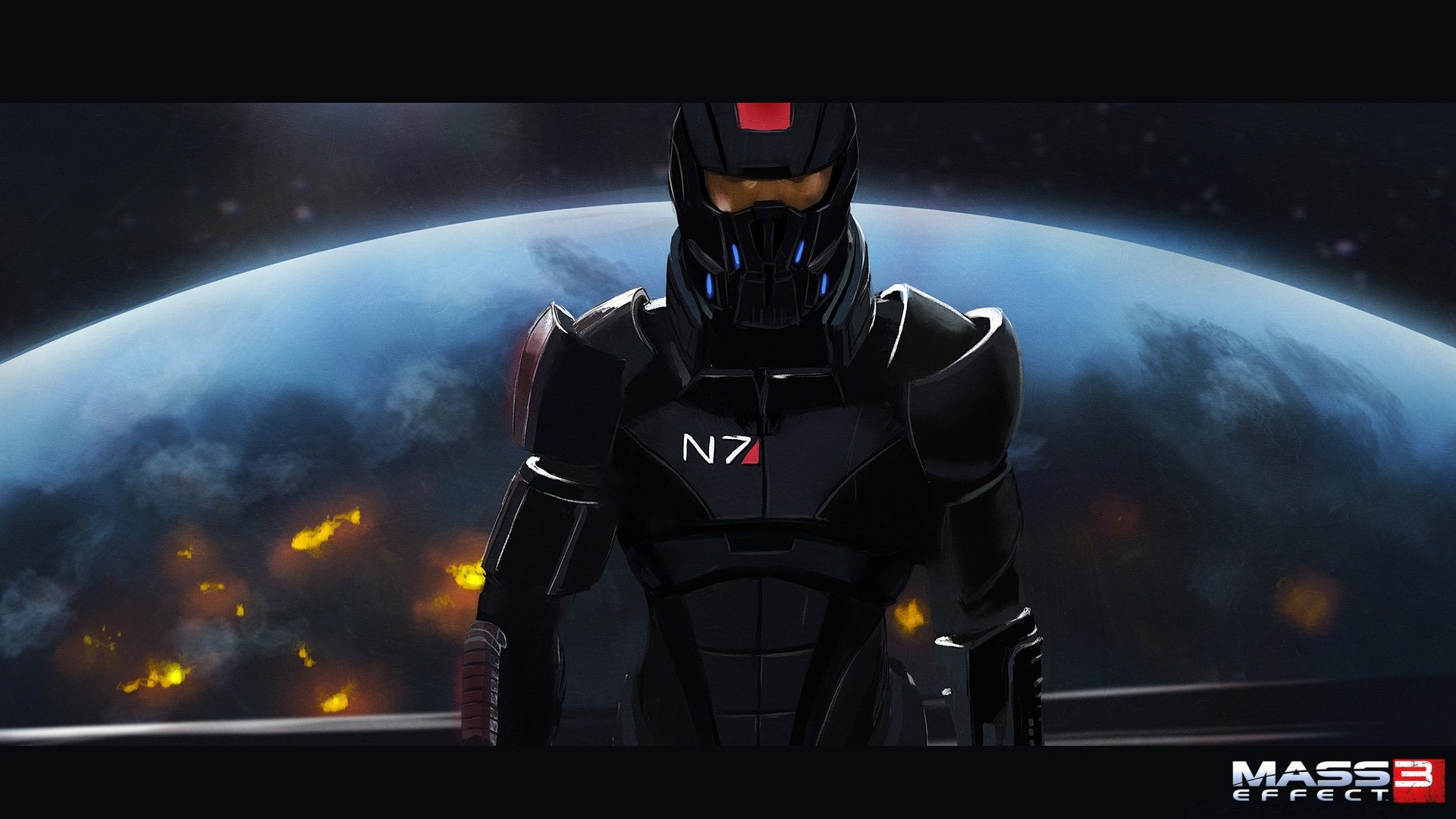 mass effect dark moon light futuristic flame danger space technology illuminated