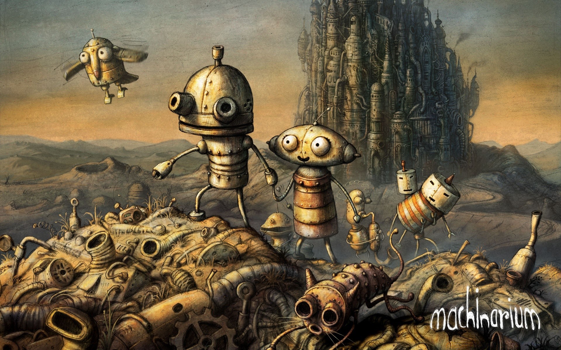 machinarium arte ilustração