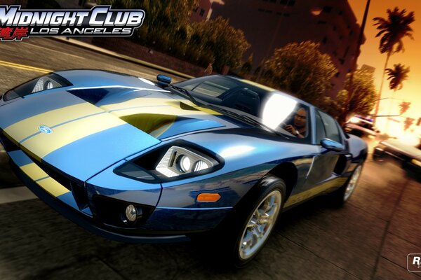 Coche de carreras en el juego Midnight club