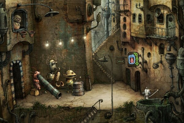 Fragment de quête du jeu Machinarium