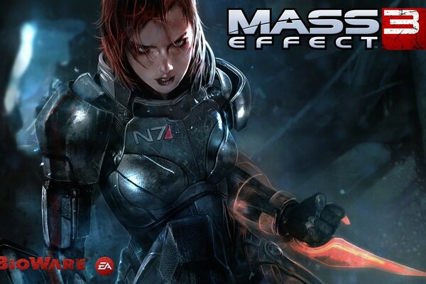 Frau des Spiels mass effect