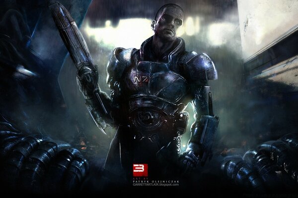 Character from the game Mass effect 3 