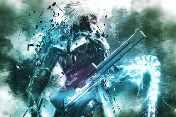 Desktop background metal gear character