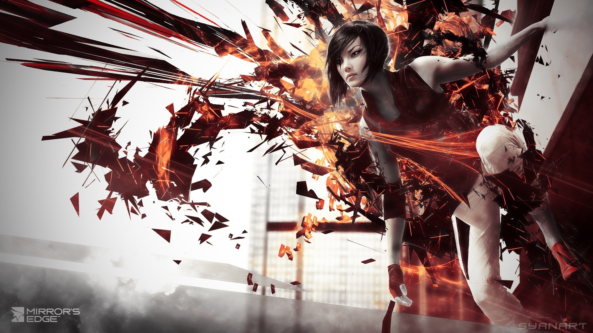 mirror s edge vestir adulto música mulher