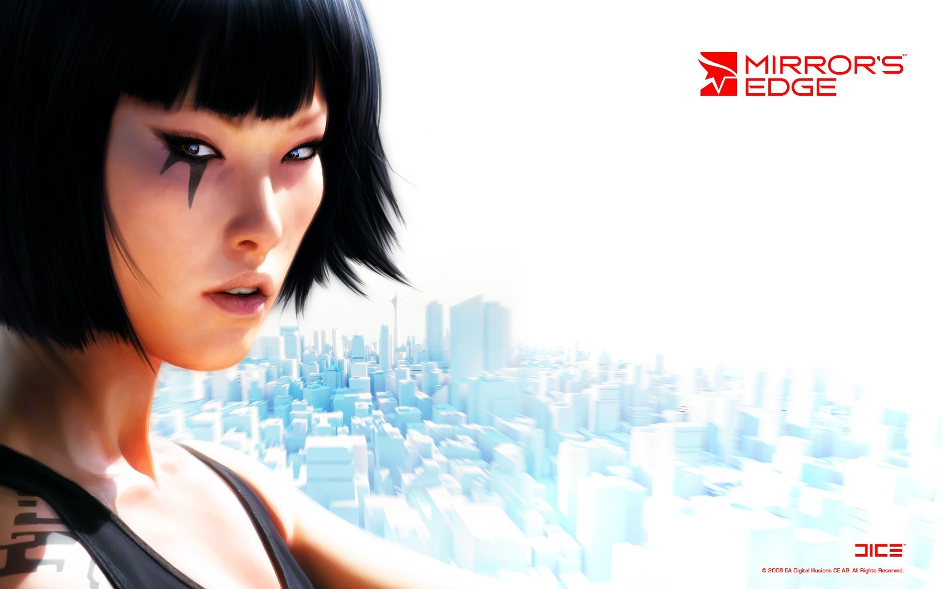 mirror s edge kobieta indoor horyzontalny biznes internet relaks