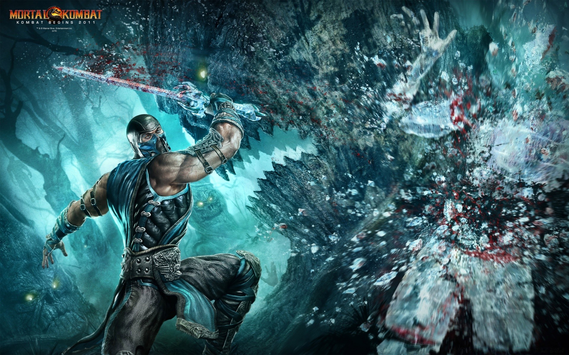 mortal kombat underwater exploration one man painting