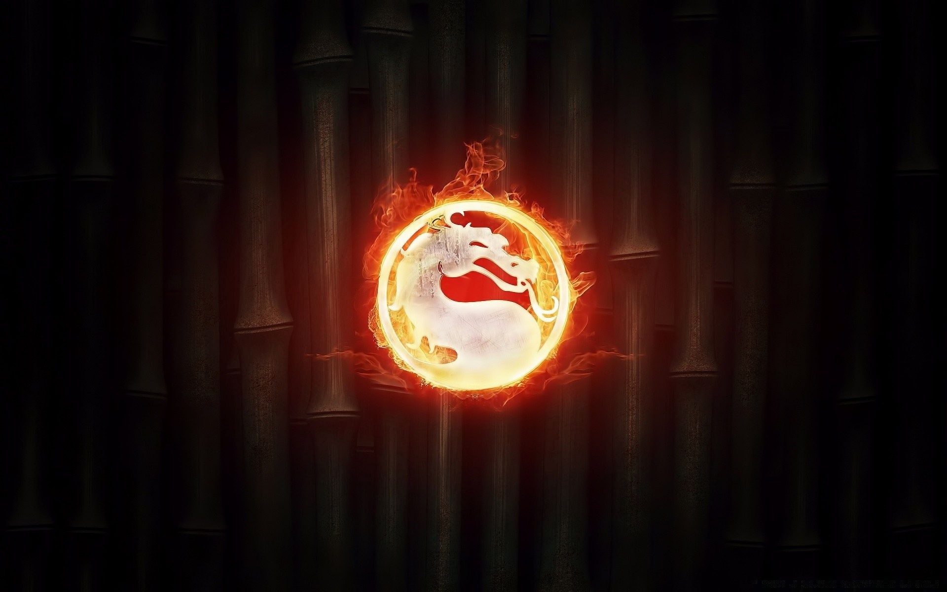 mortal kombat chama quente luminescência escuro luz